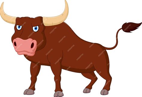 Premium Vector | Angry bull cartoon