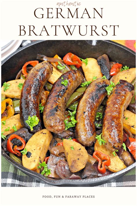 Pan-Roasted Bratwurst Skillet Recipe - Food Fun & Faraway Places