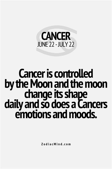 Moodiness is very common so dont take it personally lol | Cancer zodiac facts, Cancer horoscope ...