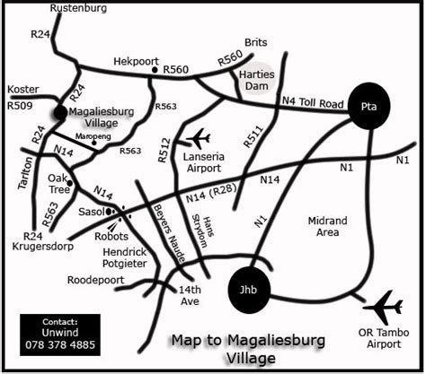 Magaliesburg map and directions