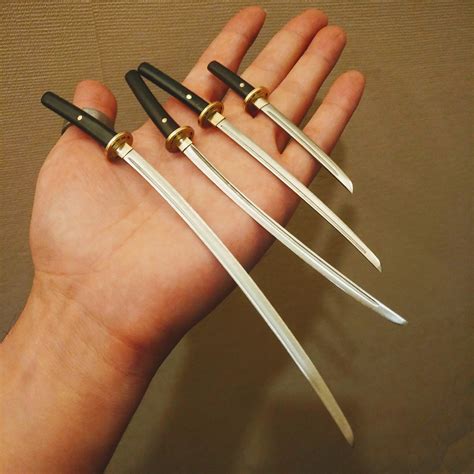 1: 6 Scale Miniature Steel Japanese Samurai Swords Mini Steel | Etsy