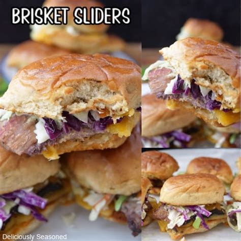 Brisket Sliders (Easy Leftover Brisket Recipe) - Deliciously Seasoned