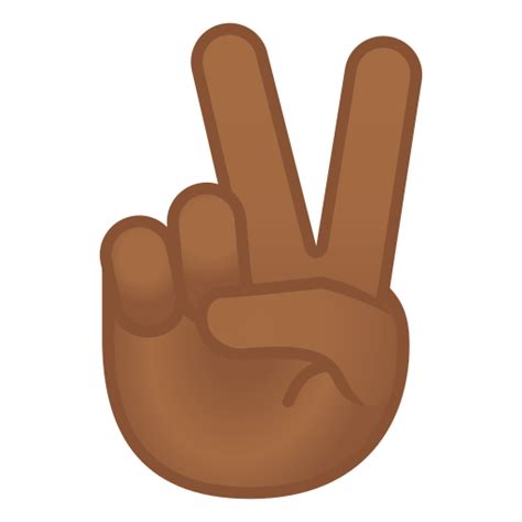 Peace Sign Emoji Transparent