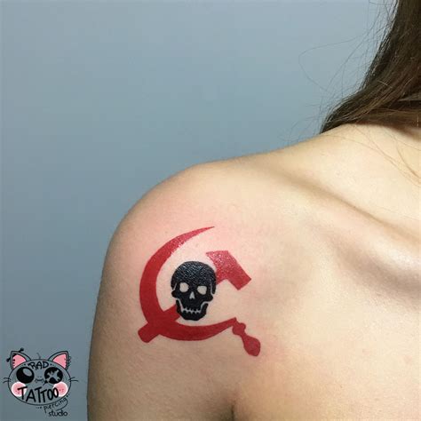 tattoo artist Rad Mashu • on Instagram: “• Communism symbol tattoo ...