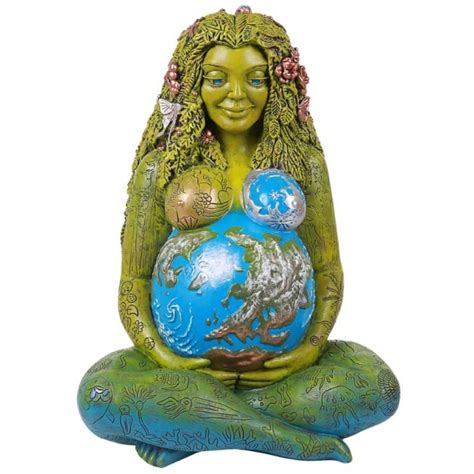 Millennial Gaia Statue by Oberon Zell - Mother Earth Gaia Wicca 24 Inch