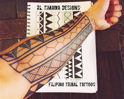 Contemporary Filipino Tribal Tattoo design #filipinotattoostribal #filipinotattoosdesigns ...