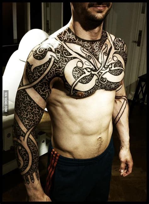 rollo vikings tattoo | Viking tattoos, Chest tattoo men, Tribal tattoos