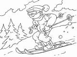 Skiing coloring page  Coloring Pages 4 U sketch template