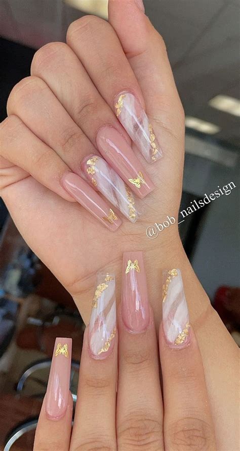 33 Way to Wear Stylish Nails : Pink and Marble Nails