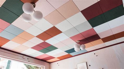 Coloured Acoustic Ceiling Tiles | Shelly Lighting