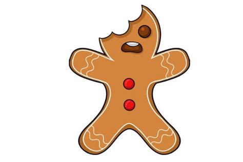 Christmas Gingerbread Man Illustration Graphic by Goodtimeartsy · Creative Fabrica