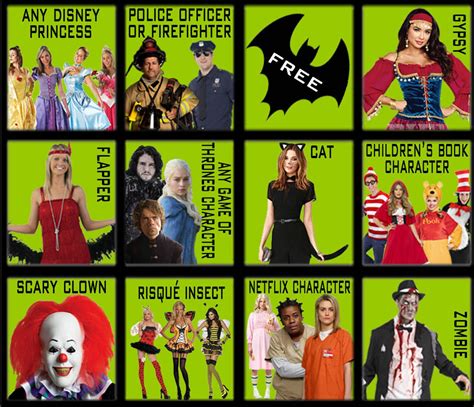 Costume Bingo 30 Cards Halloween Costume Party Games Halloween Drinking Game Halloween Pub Crawl ...