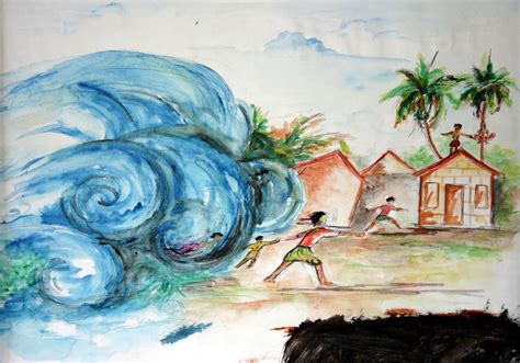 The Tsunami Painting at PaintingValley.com | Explore collection of The ...