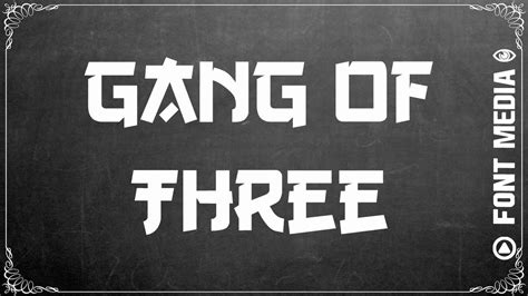 ANIME FONT STYLE - GANG OF THREE - FREE STOCK TEXT FONTS NO COPYRIGHT ...