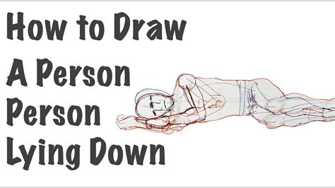 How to Draw a Person Lying Down - YouTube