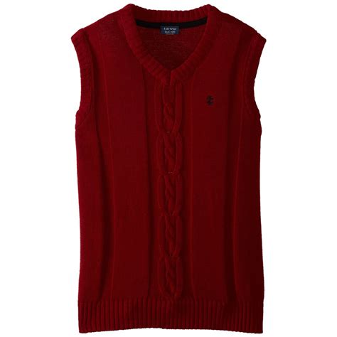 Primary School Uniform Designs Cable-Knit V-Neck Pullover for Boys ...