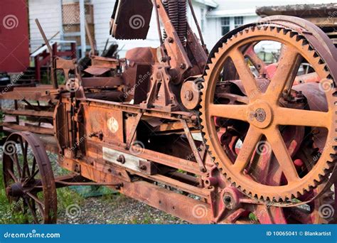 Rusting Old Vintage Farm Machinery Stock Image - Image: 10065041