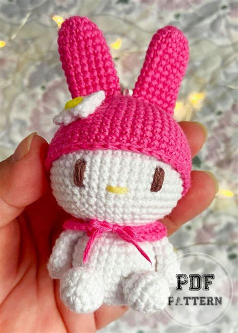 My Melody Crochet Bunny Amigurumi PDF Pattern