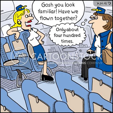 Air Stewardesses Cartoons and Comics - funny pictures from CartoonStock