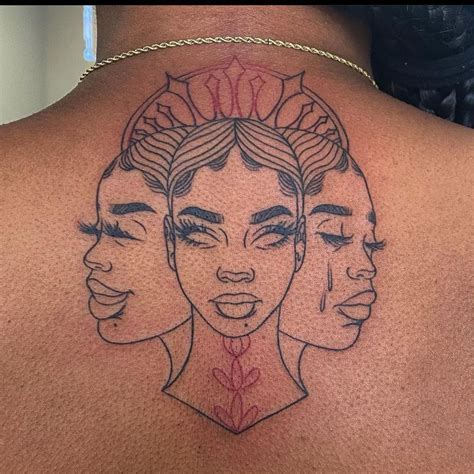 Tattoos For Black Skin, Black Girls With Tattoos, Red Ink Tattoos, Spine Tattoos, Badass Tattoos ...