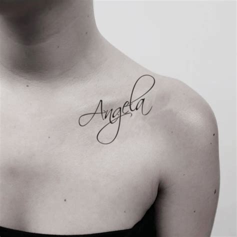 Angela Temporary Tattoo Sticker - OhMyTat