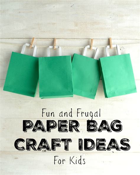 Fun and Exciting Paper Bag Crafts for Your Kids - In The Playroom