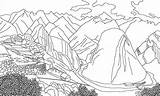 Coloring Page  Peru Drawings Machu Picchu Pages sketch template