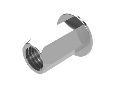 Flat Head, Hexagon Open End Rivet Nuts - Stainless Steel | Pure Staging