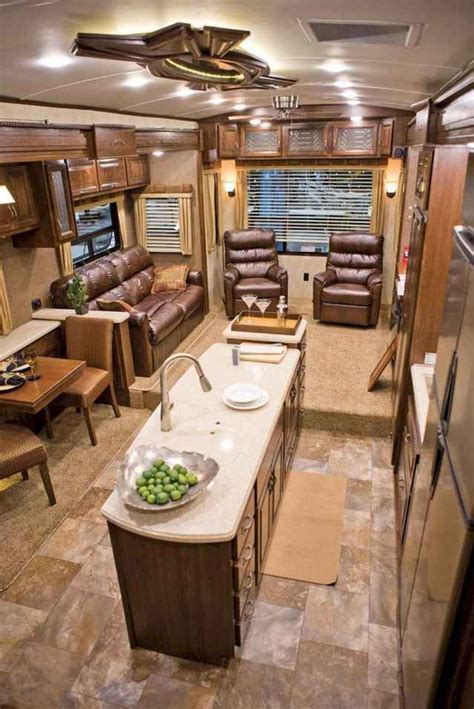 40 Best RV Living 5th wheels Interior Ideas Decoration - Roomadness.com