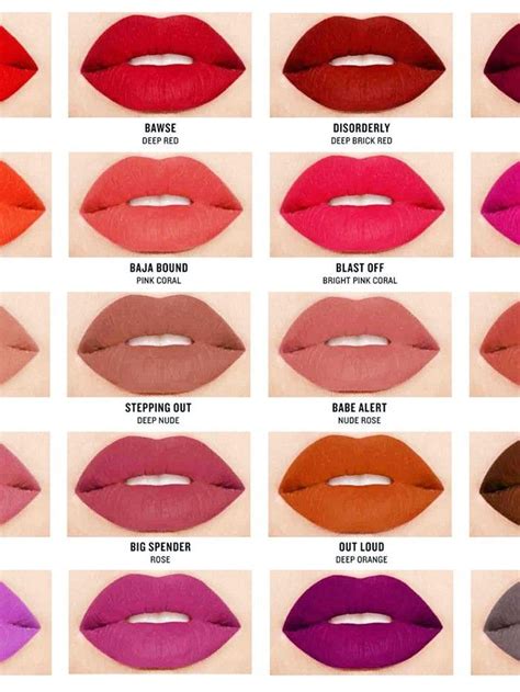 Matte Lipstick Shades With Names | lykos.co