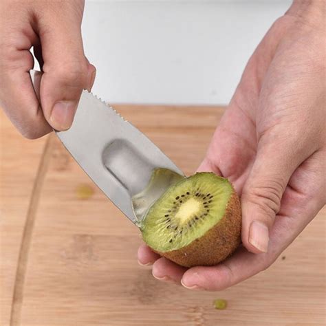 1PC 2 In 1 Stainless Steel Kiwi Spoon Avocado Slicer Scoop Papaya ...