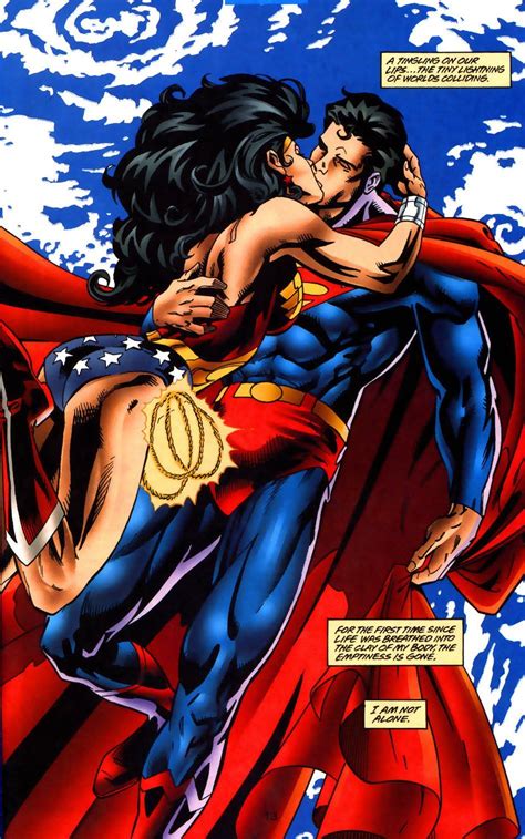 Wonder Woman: Kissing Superman ® Superman Wonder Woman, Batman And Superman, Superman Artwork ...