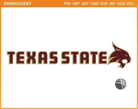 Texas State Bobcats - College Sports Embroidery Logo in 4 sizes ...