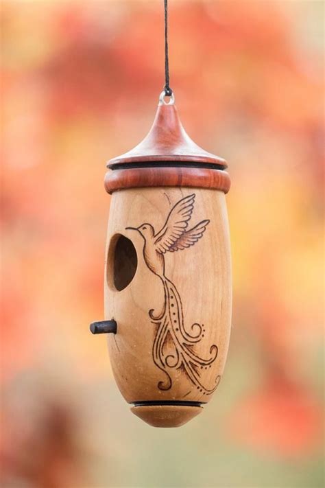 Hummingbird House Handmade Wooden Birdhouse for - Etsy | Hummingbird ...