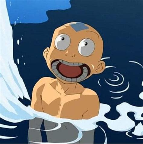 Avatar aang yelling cold water frozen ice Blank Template - Imgflip