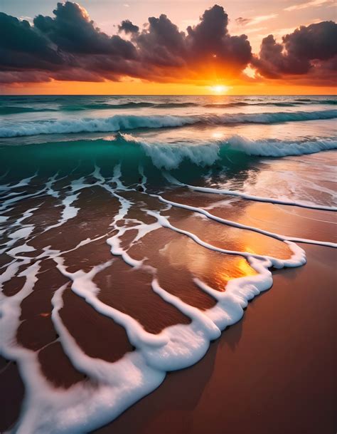Sunset Beach Sea Free Stock Photo - Public Domain Pictures