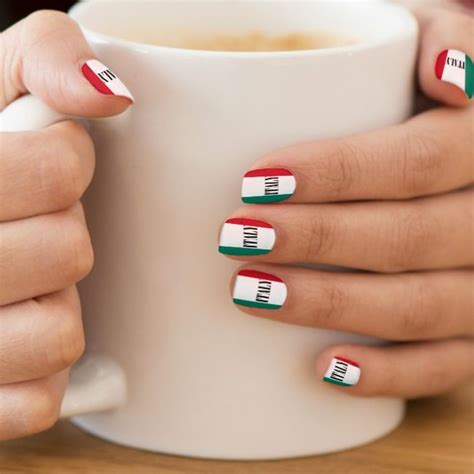 Flag of Italy Italia Italian Il Tricolore Minx Nail Wraps | Zazzle.com | Minx nails, Purple ...