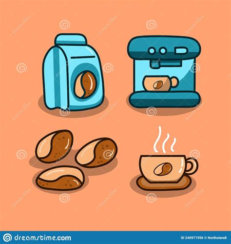 Cold Brew Coffee Maker Logo Design Illustration Stock Vector ...