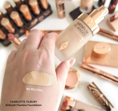 Charlotte Tilbury Airbrush Flawless Foundation Swatches - Homecare24