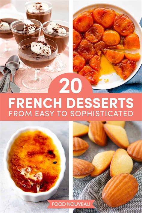 french desserts from easy to sophisicated, including almonds and other ...