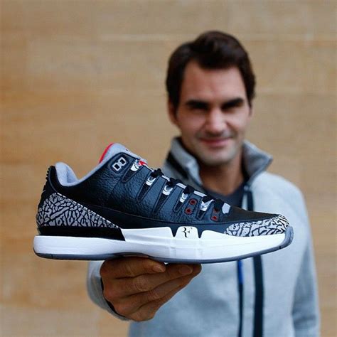 Roger Federer Nike Court Zoom Vapor AJ3 | Sneakers, Sneakers nike, Jordan tennis shoes