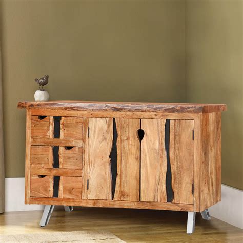 Modern Simplicity Acacia Wood Drawer Large Sideboard Cabinet | lupon.gov.ph