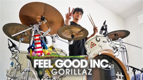 Feel Good Inc - Gorillaz on DRUMS! - YouTube