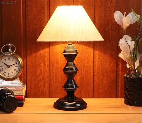 Buy Fabric and Black Metal Contemporary Table Lamp (Beige) at 64% OFF Online | Wooden Street