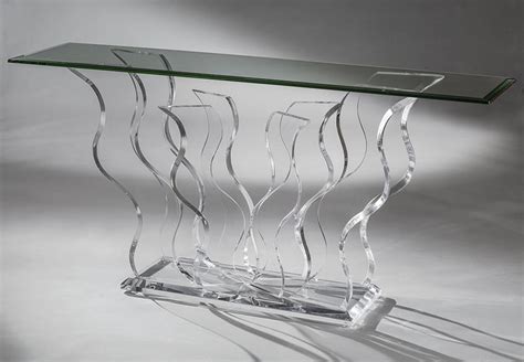 Sparkle acrylic console table | Muniz Plastics