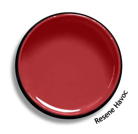 Resene Havoc is a pure chromatic red. Try Resene Havoc with silver grey metallics, soft zinc ...