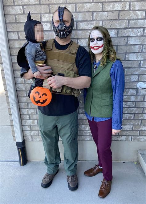 Batman, Joker, and Bane Family Halloween Costumes - Aubree Originals