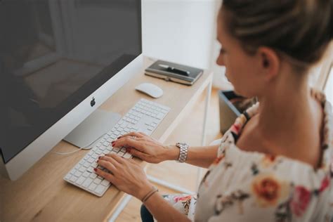 Download Woman on Computer Typing Royalty Free Stock Photo and Image