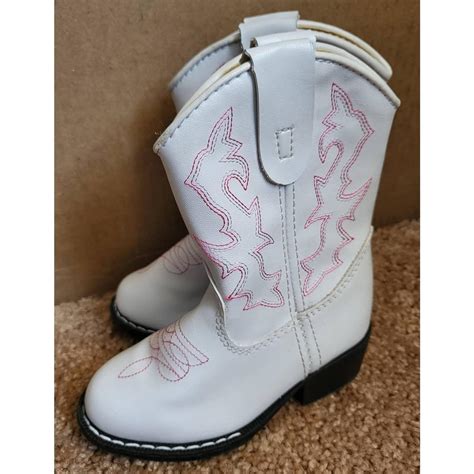 Faded Glory White Boots | Depop