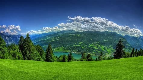 Lago, paisaje, montaña, montañas, naturaleza, río, 8k, 4k, HD, ultra hd, Fondo de pantalla HD ...